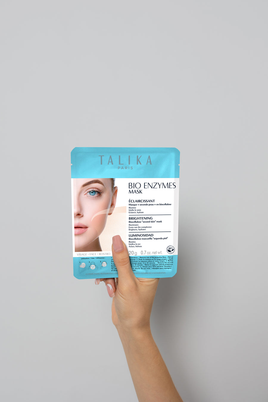 Aufhellende Maske mit Bioenzymen